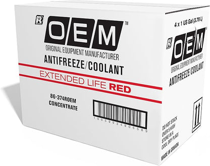 Recochem OEM 86-374ROEM-4PK Red Premium Antifreeze Concentrate Extended Life RED - Image 3