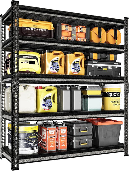Garage Shelving Heavy Duty 3000LBS Loads, 5-Tier Metal Shelving Units and by SDXYSTCE