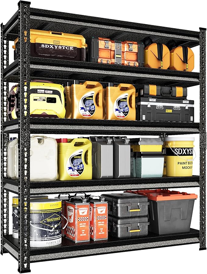 48" W Garage Shelving Heavy Duty, 3000LBS Loads Adjustable Garage Storage by SDXYSTCE