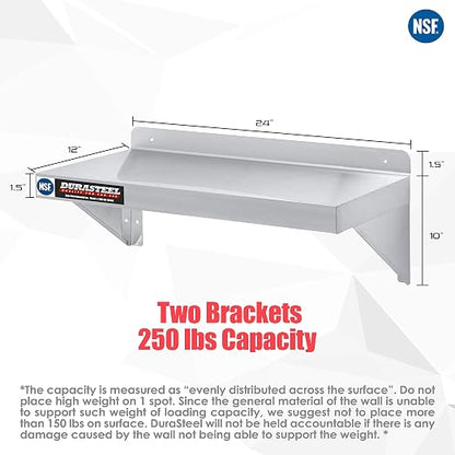 DuraSteel Stainless Steel Wall Shelf - Image 3