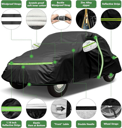 Car Cover for 1960-1980 Beetle Bug Sedan 2-Door, Full Exterior Car Covers for - Image 5