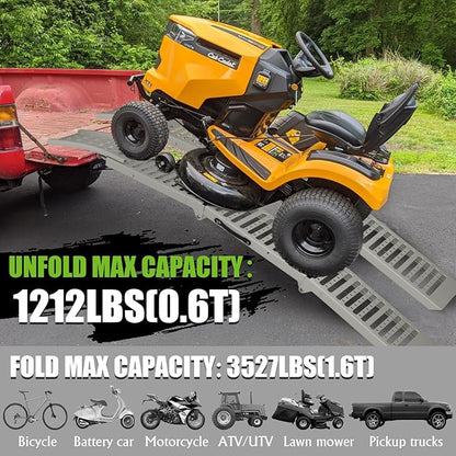 77.2" L x 9.8" W Truck Ramps, 1212 Lbs Loading Ramps - Image 3