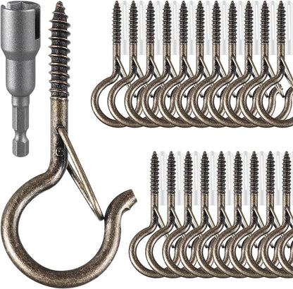 96 PCS Q-Hanger Hooks, Screw Hooks by FSAH
