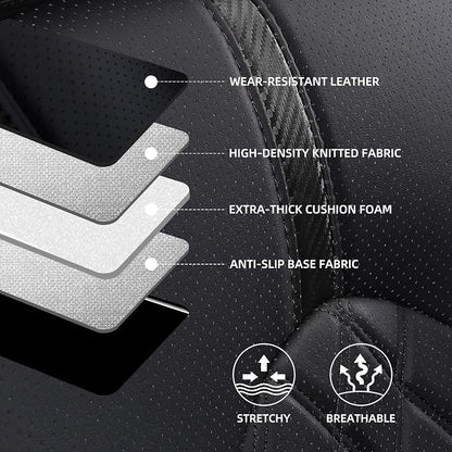 Custom Fit Camry Seat Covers for Toyota Camry LE, SE Nightshade 2018-2024 Full - Image 4