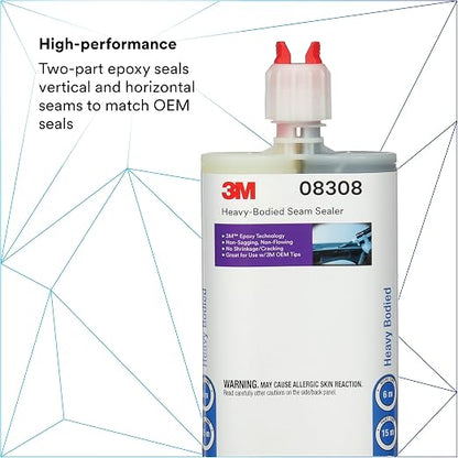 3M Heavy-Bodied Seam Sealer, Self-Mixing, Automotive Epoxy, 200 ml/6.75 fl oz - Image 2