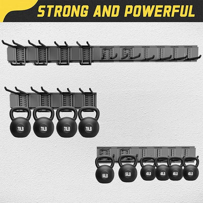 64'' Garage Tool Organizer Wall Mount, Garage Hooks Heavy Duty, Shovel Holder - Image 5