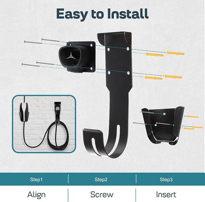 Tesla Charger Holder Wall Mount Kit, Wall Mount Cable Organizer Bracket - Image 6