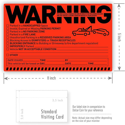 Easykart 500 Parking Violation Notice Stickers - Image 4