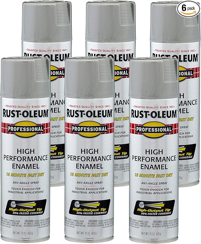 Rust-Oleum 7581838-6PK Professional High Performance Enamel Spray Paint by Rust-Oleum