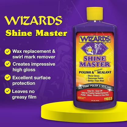 Wizards Shine Master Polish and Breathable Sealant - 16 oz - No Wax or Free - Image 2