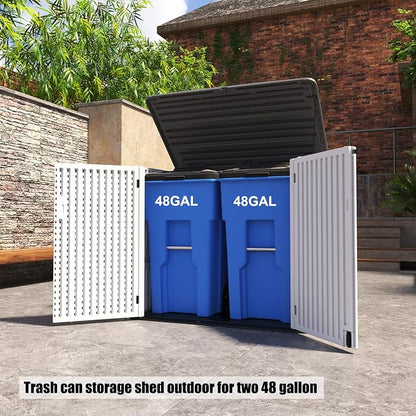 Large Horizontal Storage Sheds, 38 cu.ft. Outdoor Storage Box - Image 5