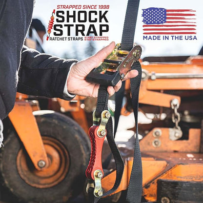 Ratchet Strap, 9’ x 2” Shock Absorbing Heavy Duty Tie downs - Image 10