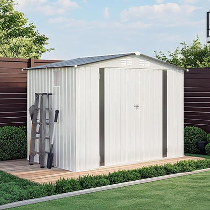 ARMSET 8x6 FT Metal Outdoor Storage Shed - Image 6