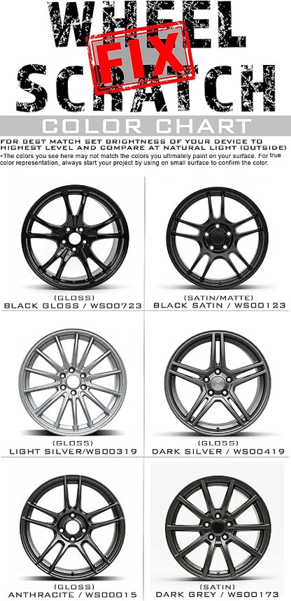 Gloss Black Rim Touch Up Paint Kit, Car Wheel Scratch Repair Kit, Wheel Touch - Image 9