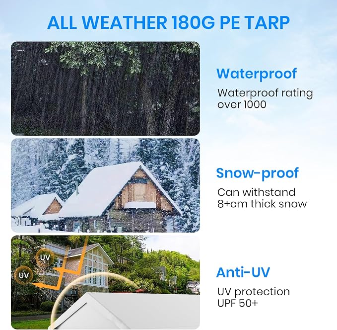 Carport 10x20 FT Heavy Duty, Outdoor Portable Garage - Image 7