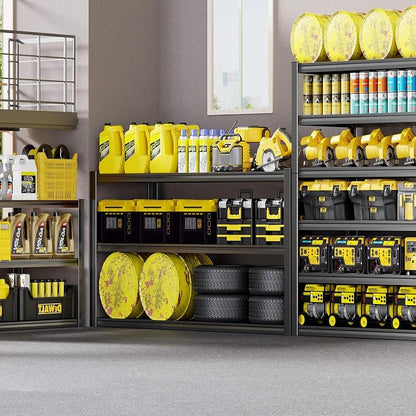 50" W Garage Shelving Heavy Duty, 6 Tier Garage Shelves, Commercial Metal - Image 2