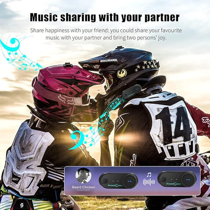 FreedConn TCOM VB Motorcycle Helmet Bluetooth Headset, Motorcycle Communication - Image 4