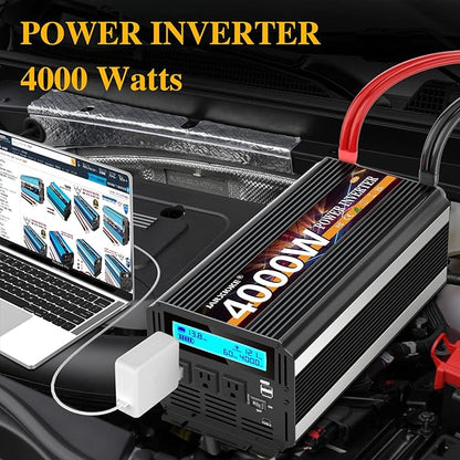 4000 Watt Power Inverter 12V DC to 110V 120V Converter - Image 3
