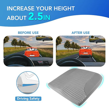 Car Seat Cushion, Comfortable Memory Foam Seat Pillow - Image 4