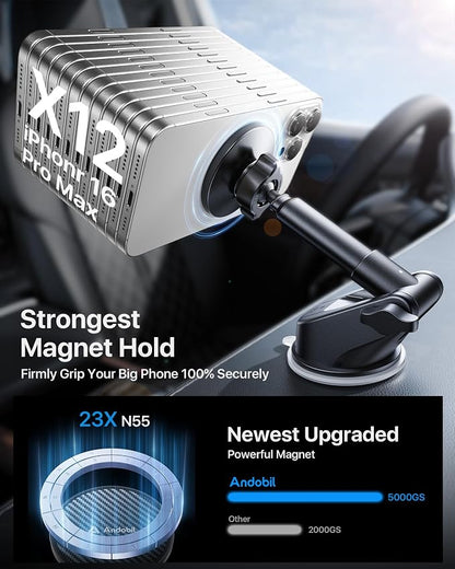 【True Military-Grade】andobil 3 in1 Magnetic Phone Holder - Image 4