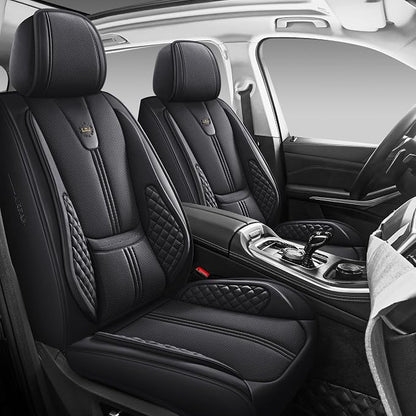 Car Seat Covers Full Set, Easy Install Luxury Leather Automotive Seat Covers by L.D.J+DESIGN+TIDE+PLAY