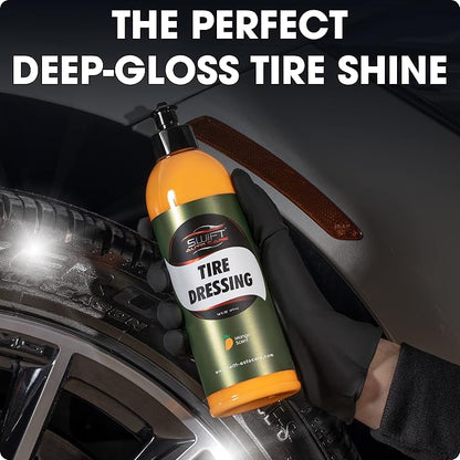 Swift Tire Dressing – Long Lasting High-Gloss Tire Shine Gel w/No Sling | - Image 6