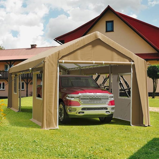 13x20ft Heavy Duty Carport Outdoor Canopy Portable Garage by Wpond