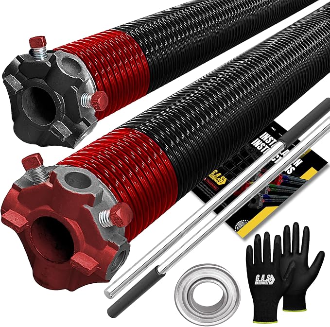 Garage Door Torsion Spring 225x1.75x27 Includes 1” Steel Bearing, Non-Slip by GASHardware