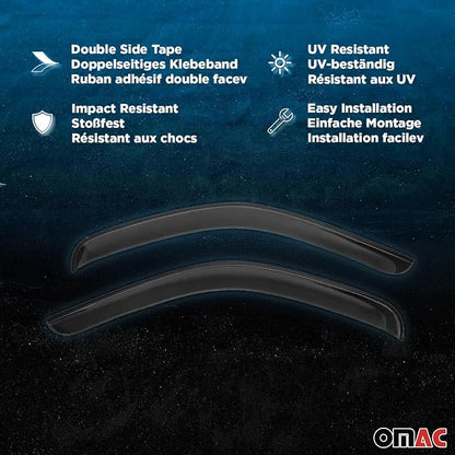 OMAC Window Visor Vent Rain Deflector - Image 4