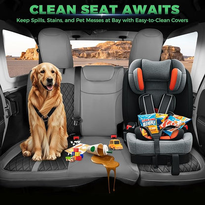 for Jeep Wrangler Seat Covers 4Door JL 2018 2019 2020 2021 2022 2023 2024 2025 - Image 7