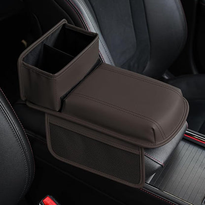 JEYODA Upgraded Car Armrest Cover, Premium Leather Car Armrest Cover Cushion by JEYODA