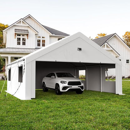 20x20 Carport, Heavy Duty Carport Canopy Garage by BENASS