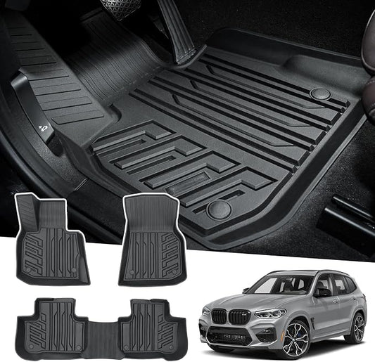 Powerty Floor Mats for 2018-2024 BMW X3 / 2019-2024 BMW X4, Custom Fit for BMW by Powerty