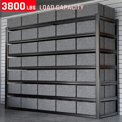 65" W Garage Shelving Heavy Duty, 7 Tier Garage Shelves, Commercial Metal - Image 3
