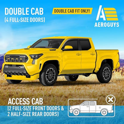 Extra Durable Window Deflectors Tape-On Window Visors Rain Guards Fit - Image 3