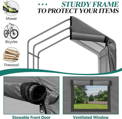 6 x 3ft Outdoor Cycle Storage Shelter - Image 4