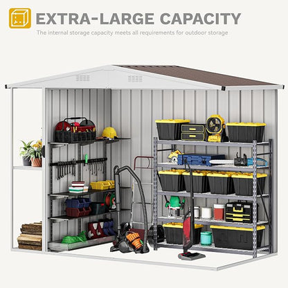 DWVO Outdoor Storage Shed 8x4FT - Image 7