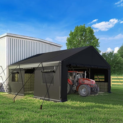 Bepatio 2 Car Carport, 20 x 20 Heavy Duty Metal Carport, All Weather Extra - Image 8