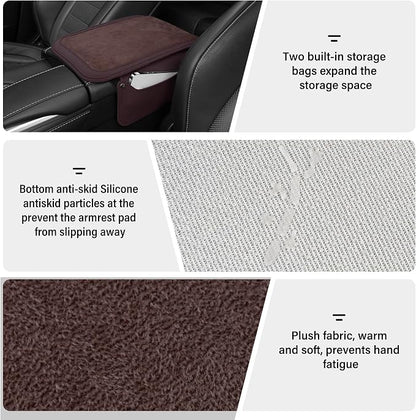 SINGARO Car Leather Center Console Cover - Image 3