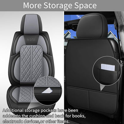 Car Seat Cover Custom Fit for Dodge Ram 1500 2500 3500 2002-2024 Faux Leather - Image 5