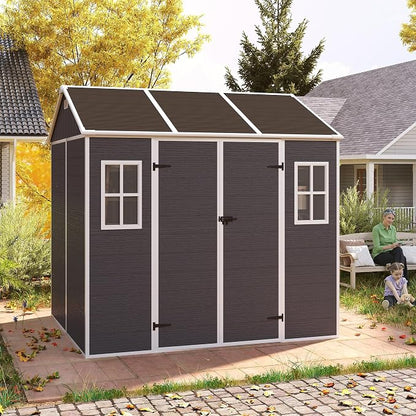 MyVoice 8x7 FT Outdoor Resin Storage Shed by MyVoice