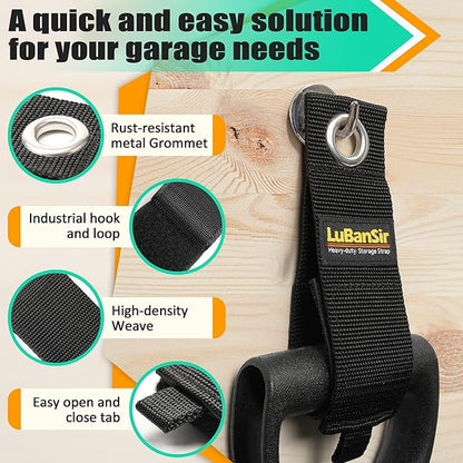 LuBanSir 9 Pack Extension Cord Holder Organizer, 13-inch Heavy Duty Storage - Image 3
