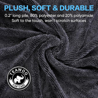 Shiny Wipes Shower Cleaning Cloth, Ultra Absorbent Car Drying Towel, 2 Pack 16 - Image 4
