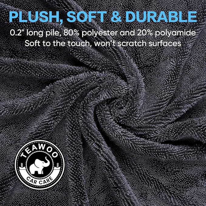 Shiny Wipes Shower Cleaning Cloth, Ultra Absorbent Car Drying Towel, 4 Pack 16 - Image 4