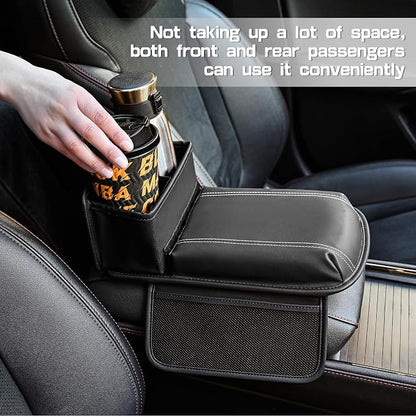 JEYODA Upgraded Car Armrest Cover, Premium Leather Car Armrest Cover Cushion - Image 5