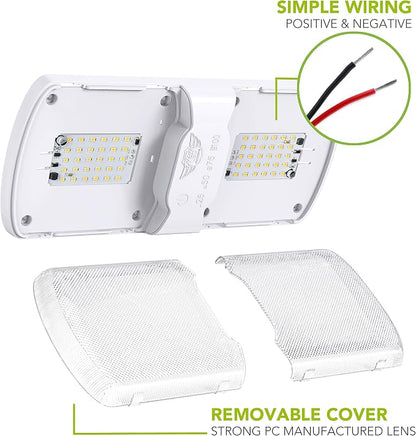 Leisure LED 5-Pack RV LED Ceiling Double Dome Light Fixture - Image 7