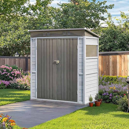 MyVoice 3x5 FT Wooden Outdoor Storage Shed by MyVoice