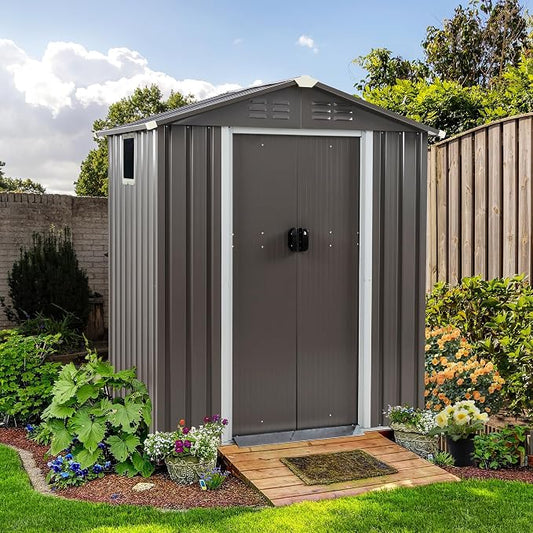 Shintenchi 5x3 FT Outdoor Storage Shed by Shintenchi