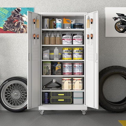 71" H×32" W×16" D Garage Storage Cabinet - Image 2