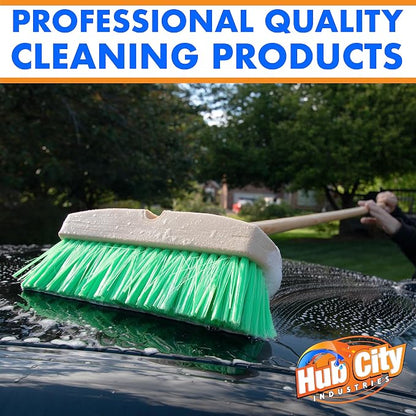 Hub City Industry 10- inch Car Wash Brush, Soft Nylon Bristle, car Accessories - Image 6